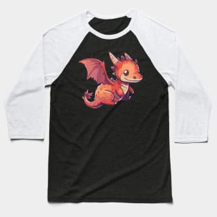 Red kawaii dragon Baseball T-Shirt